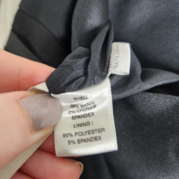 Ann Tailor two tone black tuxedo dress pants size 6 - Picture 4 of 5